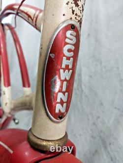 1949 Schwinn Spitfire Vintage Cruiser Bike 19 Large Single Speed Steel Ship USA