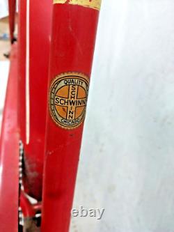 1949 Schwinn Spitfire Vintage Cruiser Bike 19 Large Single Speed Steel Ship USA