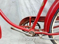 1949 Schwinn Spitfire Vintage Cruiser Bike 19 Large Single Speed Steel Ship USA