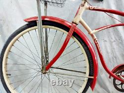 1949 Schwinn Spitfire Vintage Cruiser Bike 19 Large Single Speed Steel Ship USA