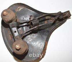 1949 Schwinn Straight Bar Bicycle MESINGER SADDLE Original Bike SEAT Part