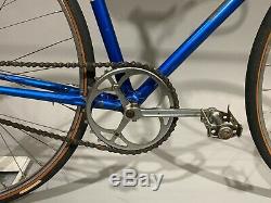 1950's Schwinn Paramount Track Bicycle Blue Vintage Original Paint Brooks