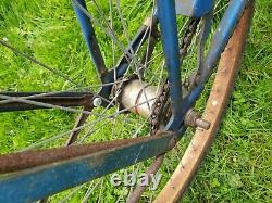 1950s 57 58 Vintage Schwinn Bf Goodrich Metalic Blue 2 Tone Hornet 26 Bicycle