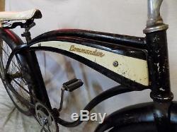 1950s COLSON COMMANDER MENS VINTAGE CRUISER TANK LOOPTAIL BICYCLE SCHWINN G3 53
