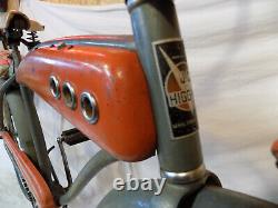 1950s JC HIGGINS MENS TANK BIKE VINTAGE COLORFLOW ELGIN SCHWINN DELUXE SKIPTOOTH