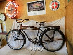 1950s JC HIGGINS MENS VINTAGE RAT ROD TANK BIKE ELGIN SCHWINN TANK SKIPTOOTH 50