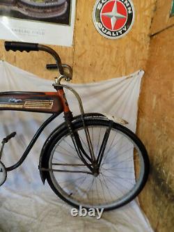 1950s JC HIGGINS MENS VINTAGE RAT ROD TANK BIKE ELGIN SCHWINN TANK SKIPTOOTH 50