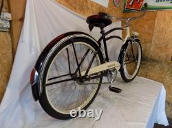 1950s MONARK MENS CRUISER BIKE FIRESTONE VINTAGE DELUXE BLACK SUPER VINTAGE USA