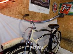 1950s MONARK MENS CRUISER BIKE FIRESTONE VINTAGE DELUXE BLACK SUPER VINTAGE USA