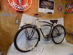 1950s MONARK MENS CRUISER BIKE FIRESTONE VINTAGE DELUXE BLACK SUPER VINTAGE USA