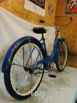 1950s SCHWINN HORNET LADIES VINTAGE BICYCLE BLUE PANTHER TYPHOON SPITFIRE B6 S2