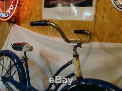 1950s SCHWINN HORNET LADIES VINTAGE BICYCLE BLUE PANTHER TYPHOON SPITFIRE B6 S2