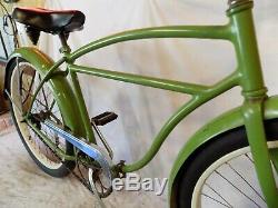 1950s SCHWINN HORNET MENS STRAIGHTBAR BIKE VINTAGE PHANTOM PANTHER RAT ROD ARMY