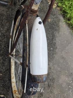 1950s Schwinn Hornet Mens Tank Bike Vintage S7 Middleweight Black And Cream 26