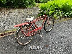 1950s VINTAGE ROADMASTER CRUISER BICYCLE KLUNKER RATROD COOL MOTORBIKE