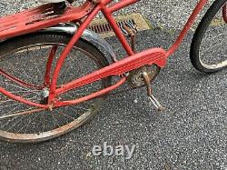 1950s VINTAGE ROADMASTER CRUISER BICYCLE KLUNKER RATROD COOL MOTORBIKE