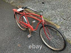 1950s VINTAGE ROADMASTER CRUISER BICYCLE KLUNKER RATROD COOL MOTORBIKE