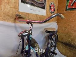 1951 Schwinn Panther Ladies Vintage Blue Cruiser Bicycle Springer Phantom S2 50s