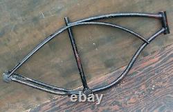 1951 Vintage Schwinn Black Phantom Bike FRAME Cruiser Bicycle B-6 Wasp 26 Wheel