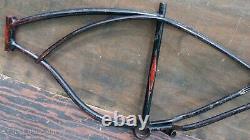 1951 Vintage Schwinn Black Phantom Bike FRAME Cruiser Bicycle B-6 Wasp 26 Wheel