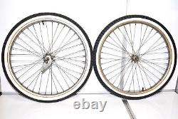 1952 Schwinn Black Phantom Bicycle S2 RIM WHEEL SET 26 Balloon Bike Part