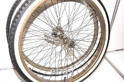 1952 Schwinn Black Phantom Bicycle S2 RIM WHEEL SET 26 Balloon Bike Part