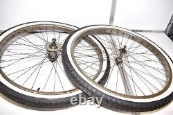 1952 Schwinn Black Phantom Bicycle S2 RIM WHEEL SET 26 Balloon Bike Part