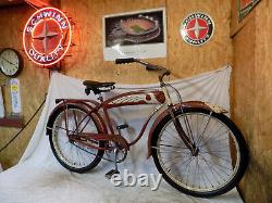 1952 Schwinn DX Mens Spitfire Tank Bicycle Hornet B6 Excelsior Vintage Skiptooth