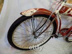 1952 Schwinn DX Mens Spitfire Tank Bicycle Hornet B6 Excelsior Vintage Skiptooth