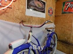 1952 Schwinn Hornet Majestic Ladies B6 Deluxe Vintage Bicycle+dx Blue Vintage 40