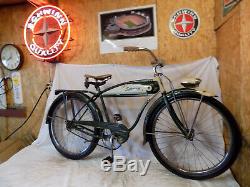 1952 Schwinn Hornet Mens Straight Bar Bf Goodrich Tank Bike Vintage Panther S2