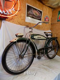 1952 Schwinn Hornet Mens Straight Bar Bf Goodrich Tank Bike Vintage Panther S2