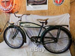 1952 Schwinn Hornet Mens Straight Bar Bf Goodrich Tank Bike Vintage Panther S2