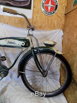 1952 Schwinn Hornet Mens Straight Bar Bf Goodrich Tank Bike Vintage Panther S2