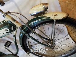 1952 Schwinn Hornet Mens Straight Bar Bf Goodrich Tank Bike Vintage Panther S2