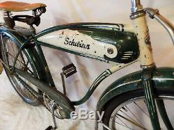 1952 Schwinn Hornet Mens Straight Bar Bf Goodrich Tank Bike Vintage Panther S2