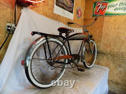 1952 Schwinn Panther Mens Straightbar Tank Bike Vintage Hornet Deluxe Phantom S2