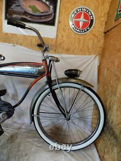 1952 Schwinn Panther Mens Straightbar Tank Bike Vintage Hornet Deluxe Phantom S2