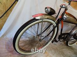 1952 Schwinn Panther Mens Straightbar Tank Bike Vintage Hornet Deluxe Phantom S2