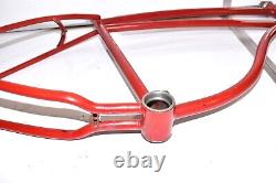 1952 Schwinn Spitfire Bicycle FRAME FORK & HEAD BADGE Mens Balloon Bike Part