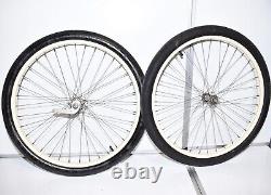 1952 Schwinn Spitfire Bicycle S2 WHEEL SET New Departure Hub Nice Bike Tires