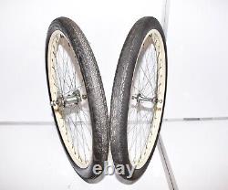 1952 Schwinn Spitfire Bicycle S2 WHEEL SET New Departure Hub Nice Bike Tires