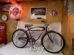 1952 Schwnn Hornet Mens Vintage Springer Fork Tank Bike Panther B6 DX Skiptooth