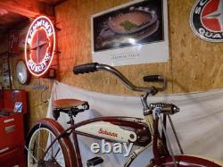 1952 Schwnn Hornet Mens Vintage Springer Fork Tank Bike Panther B6 DX Skiptooth