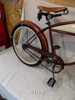 1952 Schwnn Hornet Mens Vintage Springer Fork Tank Bike Panther B6 DX Skiptooth