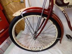 1952 Schwnn Hornet Mens Vintage Springer Fork Tank Bike Panther B6 DX Skiptooth