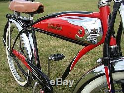 1953 Schwinn Panther Mens Straightbar Tank Bicycle Vintage Phantom Hornet S2