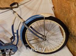 1953 Schwinn Meteor Ladies Vintage Bicycle B6 DX S2 Blue Rat Rod Hornet Vintage