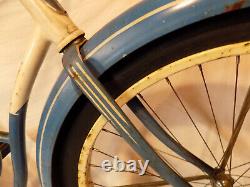 1953 Schwinn Meteor Ladies Vintage Bicycle B6 DX S2 Blue Rat Rod Hornet Vintage