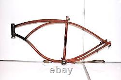 1953 Schwinn Red Phantom Bicycle FRAME & HEAD BADGE Mens 26 Balloon Bike